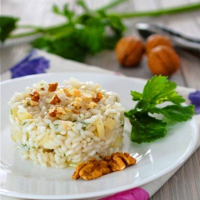 Καπνιστό σέλινο-ριζότο 